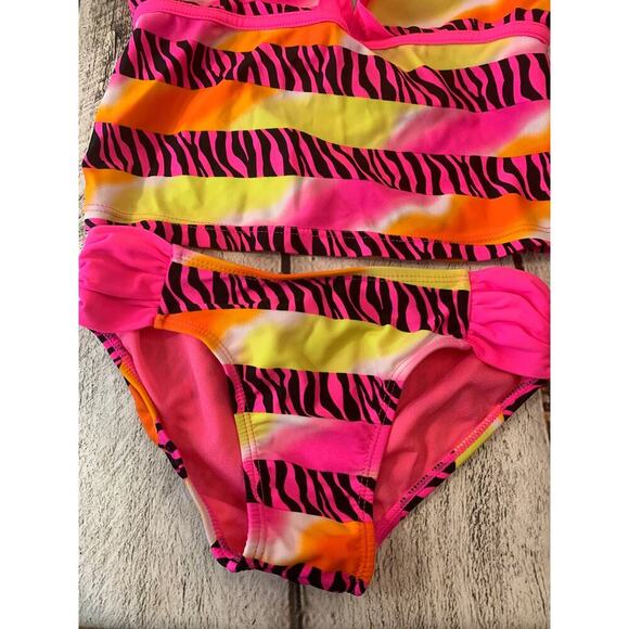 LAGUNA Girl’s Wild Zebra Tankini Swim Set / Size: 10 - Picture 4 of 10